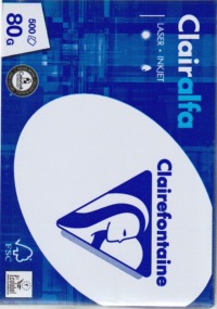 Clairalfa 1910C papier A5 Blanc 80 Grs 500 feuilles pour imprimantes  laser et jet d'encre