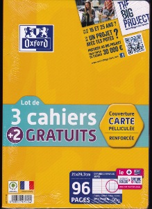 1 répertoire broché - Format A4 21 x 29.7 cm - Clairefontaine - 192 pages  petits carreaux - Coloris assortis - Répertoire - Cahiers