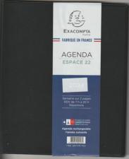 EXDI - 1 Agenda Semainier de poche PLUTON - Couverture Noir - Format : 9 x  12,5 cm - Janvier 2024 à Décembre 2024 : : Fournitures de bureau