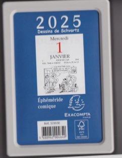 Exacompta 32103 Bloc EPHEMERIDE Comique - Année 2025