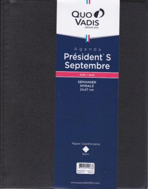 Agenda civil Quo Vadis - Agenda President S Spirale Noir