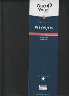 Agenda 2024 QUOVADIS Ministre S spirale 16 x 24 cm - 1 semaine sur 2 pages  vertical (COLORIS ALEATOIRES)