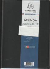 Agenda civil journalier 2024 Exacompta - Noir - 22 Barbara - 18 x